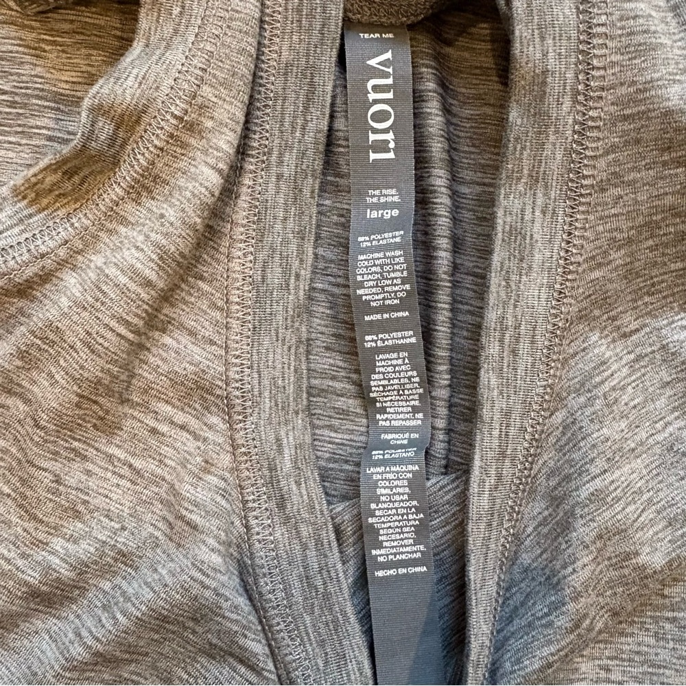 VUORI Lux At Ease Heathered Gray  Sleeveless Jumpsuit  Sz Lg - Picture 11 of 11